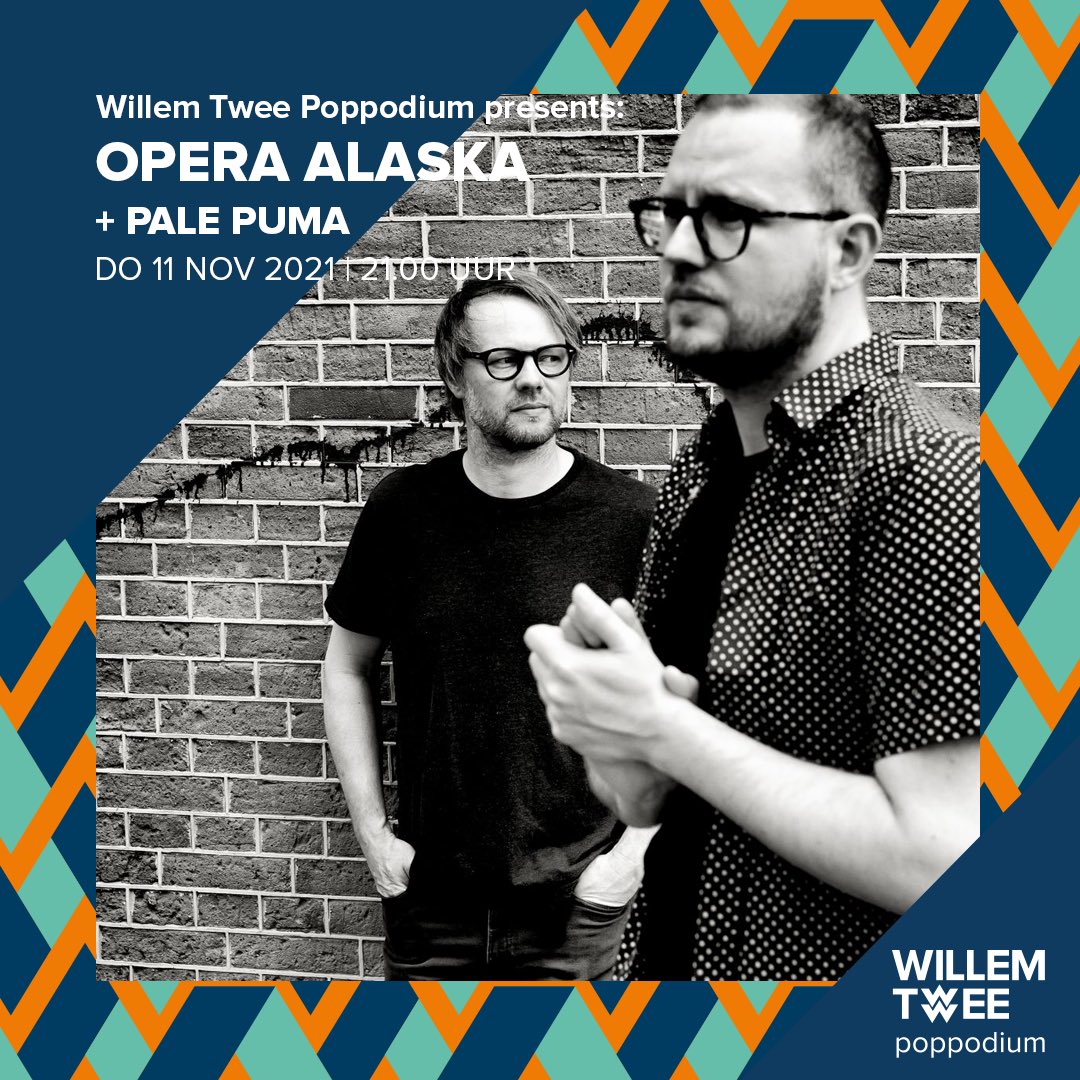 operaalaska's tweet photo. 𝙏𝙝𝙚 𝙡𝙖𝙨𝙩 𝙨𝙝𝙤𝙬 𝙤𝙛 𝙤𝙪𝙧 𝙩𝙤𝙪𝙧. 🥺 This Thursday, November 11th, we'll be at @WillemTwee_pop in Den Bosch. Pale Puma will open for us. So if you haven't seen us yet, or want to see us again: this is the last chance of catching us live! 🎟: https://t.co/8b6Hh0Tqpz https://t.co/Gx0Qi8Q9SO