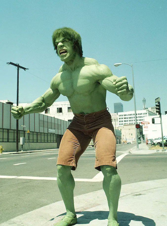 A very happy 70th birthday to Lou Ferrigno. Pictured here as the Incredible Hulk, c.1978. 