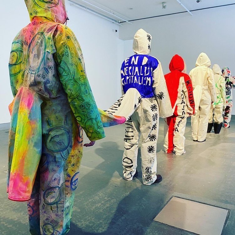A “manifesto performance”, Nexus Architecture COP26 by @StudioOrta moves to London with participation of students from @UAL. See them take part in the Carnival of Crisis Climate Parade, at Chelsea Parade Ground 1:30pm Nov 10th Part of #ArtClimateCOP26 supported @SchneiderElec 🙏