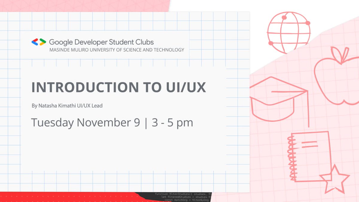 MmustGDGoC's tweet photo. Getting started on designing something cool led by @Tasha_Kimathi
Hurry on and join us😁
#DSCSSA
#DeveloperStudentClubs https://t.co/gGupmumS7O