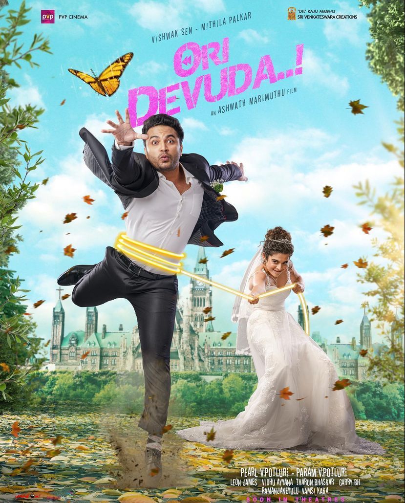 rameshlaus's tweet photo. Talented @Dir_Ashwath who made a good impression in Tamil is making his Telugu debut movie, the remake of the blockbuster #OHMYkadavule with much more fun, twist &amp; turns titled as   
#OriDevuda *ing @VishwakSenActor &amp; @mipalkar

 FL &amp; Motion Poster  https://t.co/wAwgsTcOyD https://t.co/pSkq8DcEjz