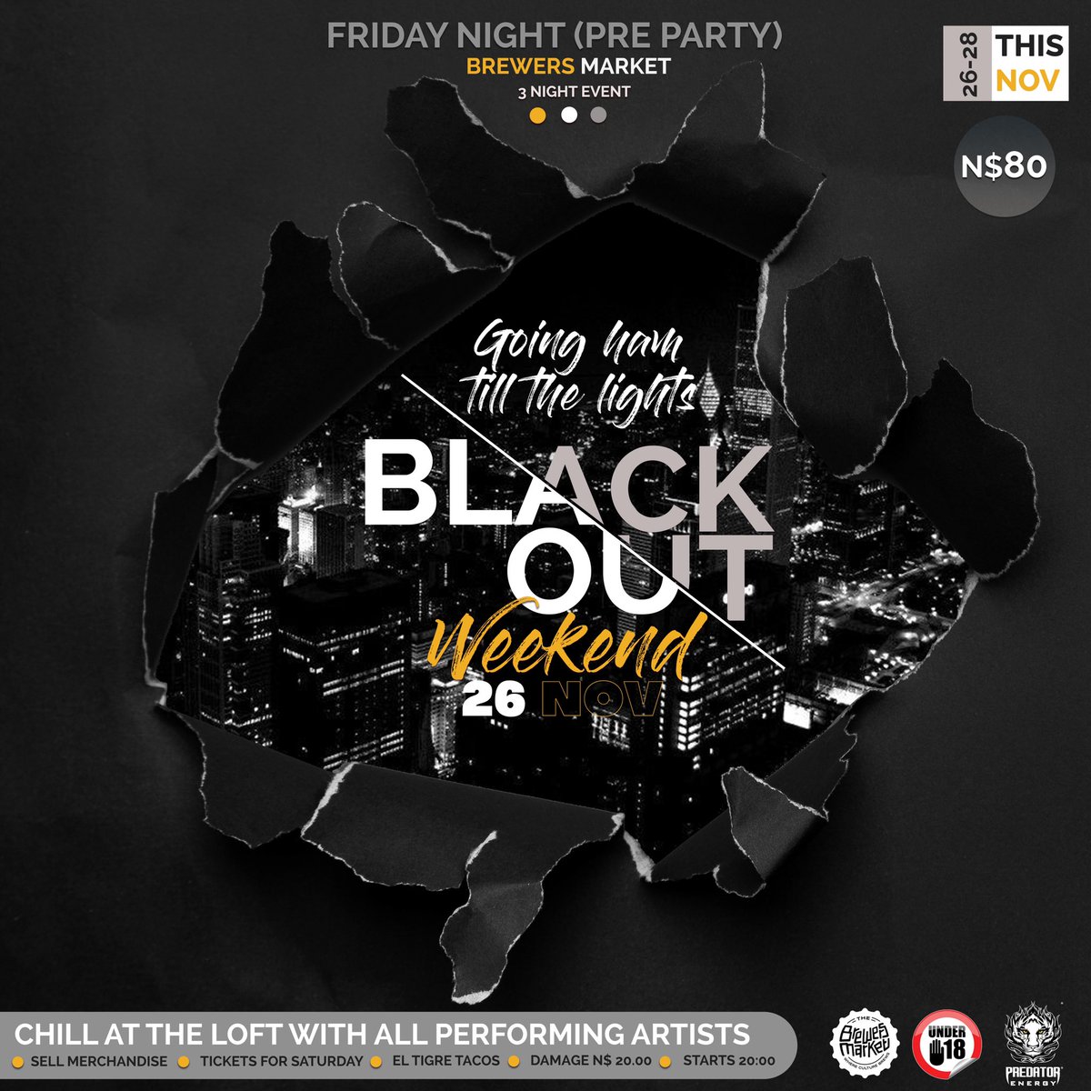 skryptmusic061's tweet photo. Join me for the 26th of November Blackout Weekend Pre Party and Saturday Night 27th November for the Live Show!!!
Letโs welcome my birthday month with a bang!!!
Tickets go on sale this Friday!
#BlackoutWeekend https://t.co/3WK5gDp1oI