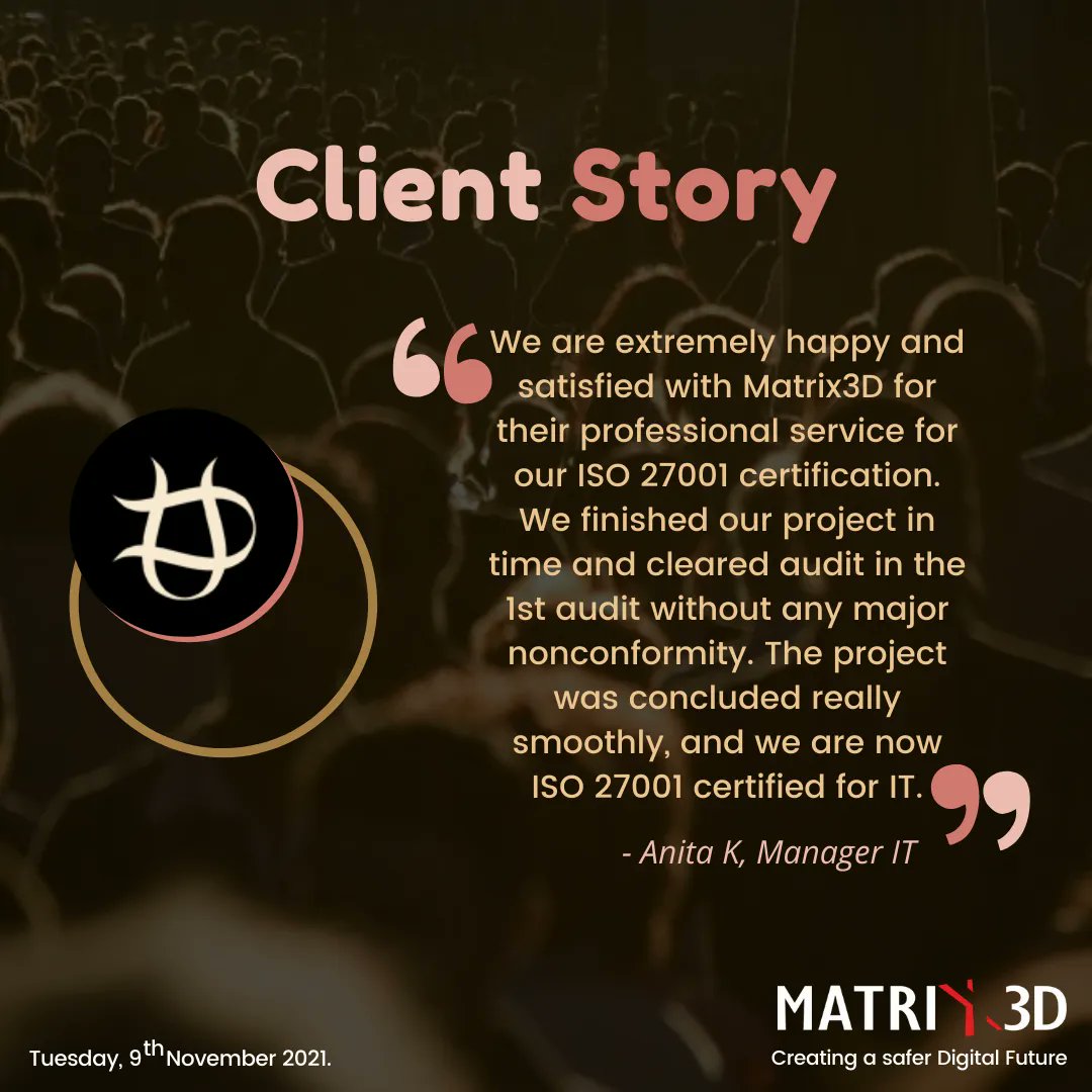 Matrix3D_India's tweet photo. We admit. Sometimes others can say it better than us. #ClientStory #Matrix3D https://t.co/AmyQgPhAEr