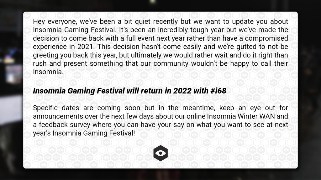 Insomnia the Gaming Festival tweet media