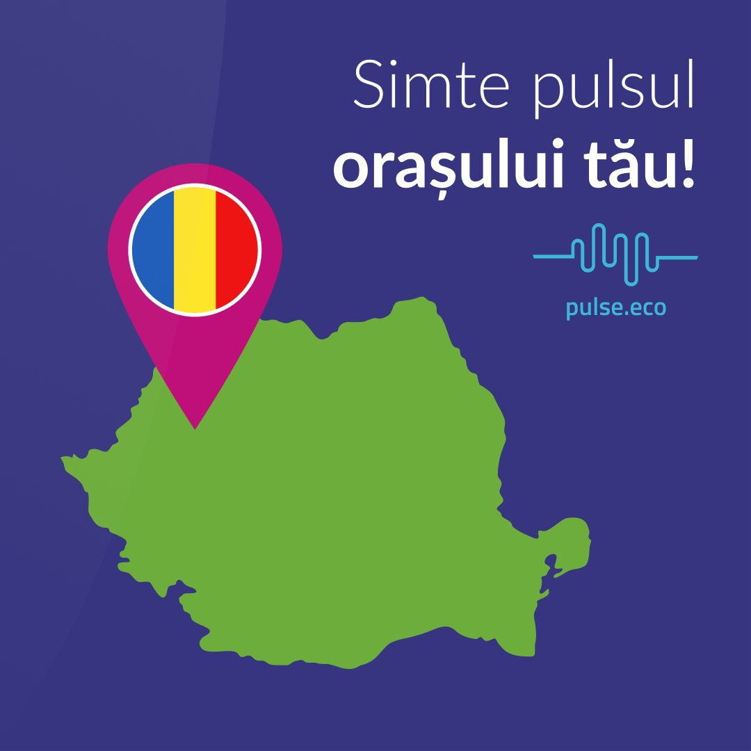pulse_eco's tweet photo. Salutare Romania! https://t.co/jKrGfSB1k1 web and mobile applications are now available in Romanian! Learn about the air pollution, urban noise hotspots, temperature, and much more in Cluj-Napoca, Bucharest, Brasov... or add your city to the global map: https://t.co/wa0pC3Yadw https://t.co/yJ3B3rZSuP