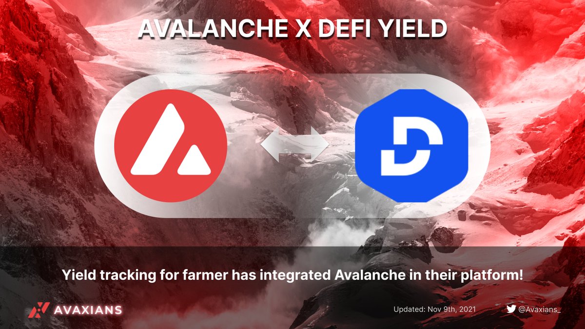 avaxians's tweet image. #DeFiYieldProtocol  #Aavalanche

The DeFi Yield Protocol is live on Avalanche now.💯

This integration allows investors to maximize yields while taking advantage of Avalanche&apos;s low fees.🚀

#Avalanche #AVAX $AVAX
