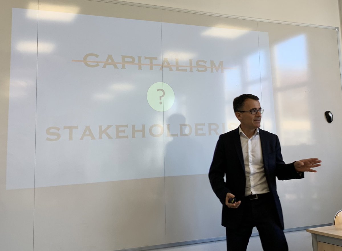HECParisSnO's tweet photo. .@Julien_jourdan is presenting his #research trying to sketch a novel framework that helps re-conceptualize #valuecreation and #valuesharing without shareholder primacy at #SnOInstitute #corporatestrategy cc @LucPaugam @faivre_tavignot @rudyOrg @HECKnowledge https://t.co/FZQea2v9rs