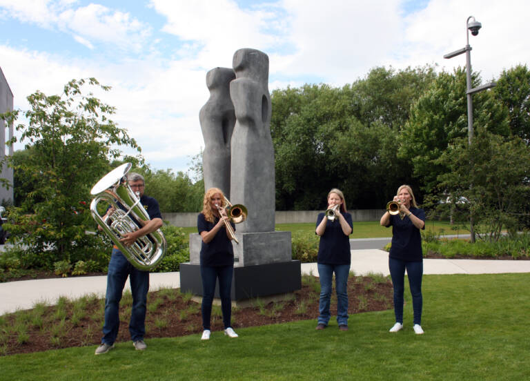 hepworthband's tweet photo. Music &amp; art are a vibrant part of @WGHSYorkshire. We're delighted to be performing #RhythmofLight a brand new work by @lizlanecomposer about Barbara Hepworth's life &amp; work as part of an art inspired programme.
@Expwakefield @eventsinwakey @CreateWakefield @ArtsWakefield https://t.co/vYBp5NWZtC