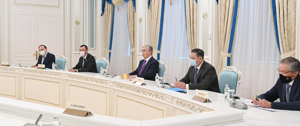 aqorda_press's tweet photo. Қазақстан Президенті Польша Республикасы Сенатының Маршалы Томаш Гродзкийді қабылдады

https://t.co/8kWnljaZoU https://t.co/50HUrFYtu9