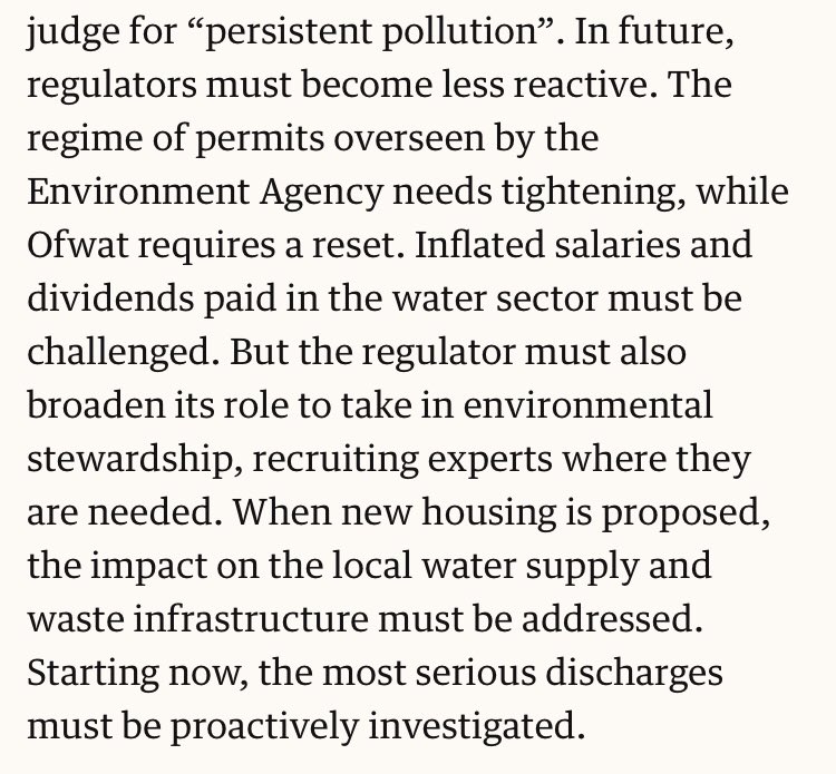 Following #EnvironmentBill debate and #sewage amendment yesterday, focus will need to switch to ensuring real change actually happens. Summed up very well here, as a minimum. theguardian.com/commentisfree/…