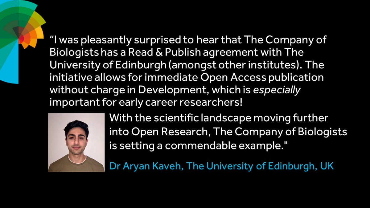 Co_Biologists's tweet photo. Pleased to publish #OA paper in @Dev_journal from Aryan Kaveh @AryanKaveh following our #readandpublish agreement with The University of Edinburgh @EdinburghUni 

Read Aryan's article https://t.co/THIDwEP9vM

See if your institution is also participating https://t.co/C4tjLLgW7L https://t.co/IkqL7nN3EF