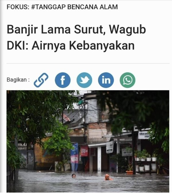 Kalau sedikit namanya becek...!
🤣🤣🤣🤣