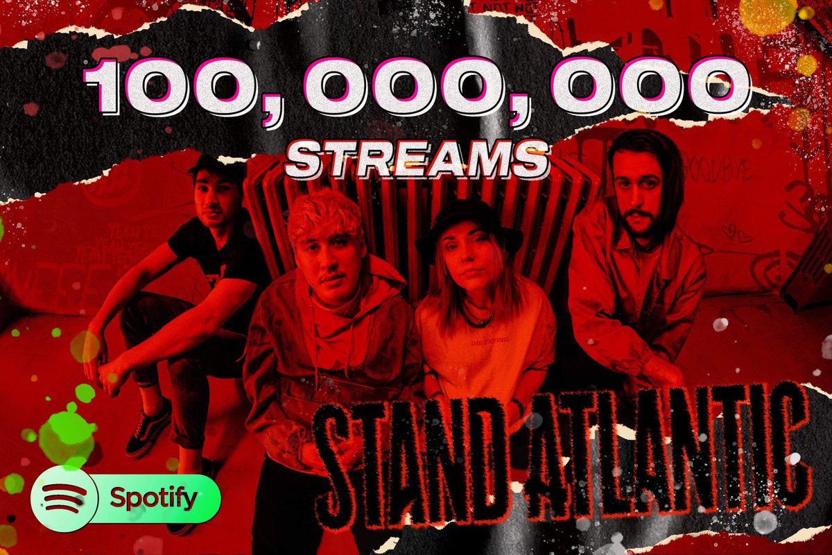 standatlantic's tweet photo. fucking wot 👁👄👁 thank u sm for 100 mill streams on spotify - u all own our ass x https://t.co/IT5yAwvBGu