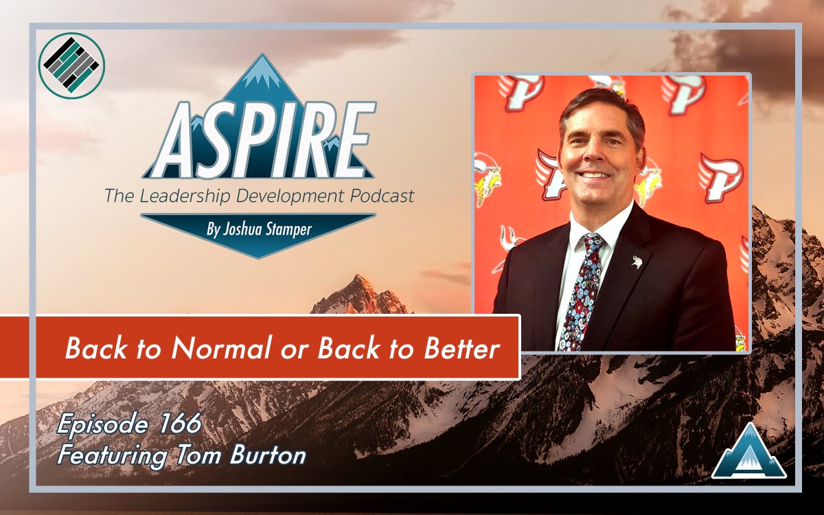 Joshua__Stamper's tweet image. (NEW) After years of new educational practices, are we trying to get back to normal or a way to get better? This week’s #AspireLead guest, Tom Burton, shares how going back to the way things were is not the best mindset. 
🎙️ apple.co/3F3Dled 
🖥️  joshstamper.com/aspire-episode…