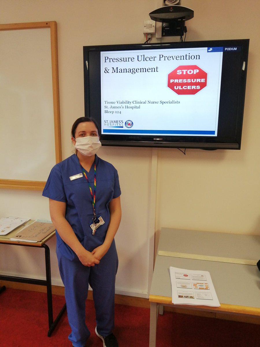 Continuing to educate on pressure ulcer prevention and management <a href="/stjamesdublin/">St James's Hospital</a> health service skills programme for health care assistants #stopthepressure #ittakesateam