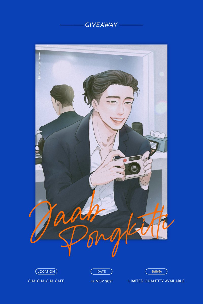 giveaway 

Jaab Pongkitti 🎞🧡
— on Kittipong’s wedding day

🧋แจกรอบ B + วางหน้างาน (จำนวนจำกัด) 

🧋แจกรอบออนไลน์ (รายละเอียดกิจกรรมแจ้งในเธรดด้านล่างนี้ค่ะ)

#เจ๋งพัทCAFE #เจ๋งพัท