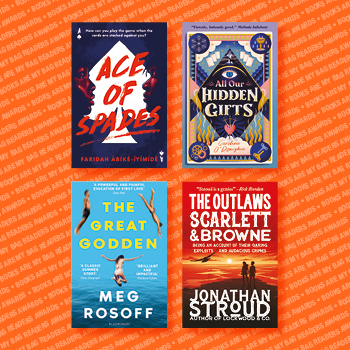 .Good luck to @faridahlikestea #CarolineODonoghue #MegRossof and @JonathanAStroud who are shortlisted in the YA fiction category of today's #BAMB Readers Awards. #ReadingForPleasure  #BooksAreMyBag