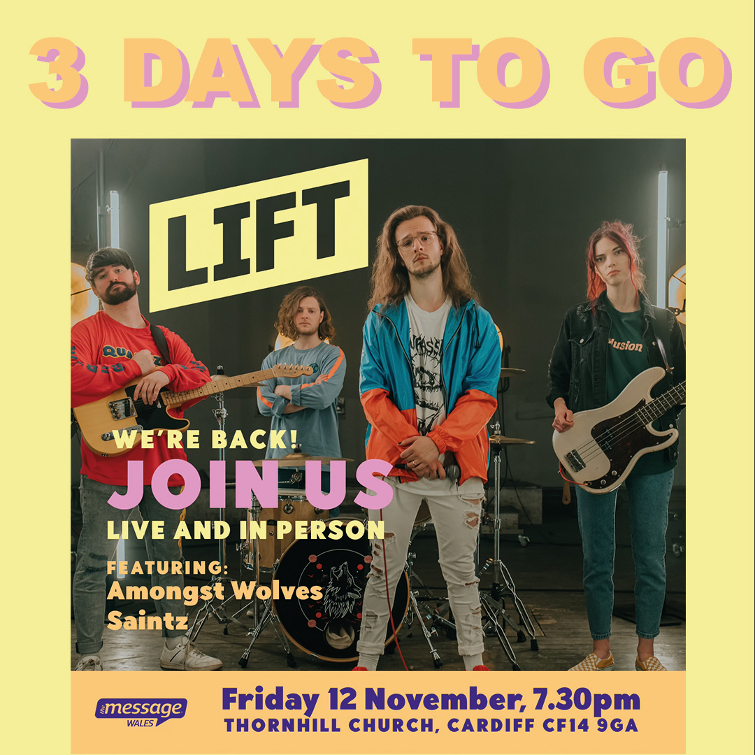 LIFT is this Friday! If you haven't already got your tickets, grab them online, link in bio. 
It's going to be a great night! 

#lift #christianmusic #messagewales #messagetrust #youthwork #christiancharity #music #christianevent