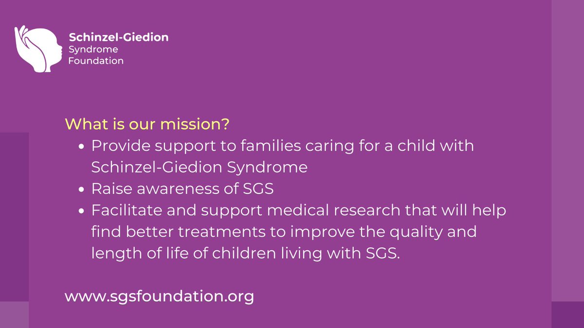 RARE Revolution Magazine (@rarerevolutionm) on Twitter photo What is the SGS Foundation?
<a href="/foundation_sgs/">Schinzel-Giedion Syndrome Foundation</a>
#SGS
#PatientGroup
#RareDiseaseCharity What is the SGS Foundation?
<a href="/foundation_sgs/">Schinzel-Giedion Syndrome Foundation</a>
#SGS
#PatientGroup
#RareDiseaseCharity