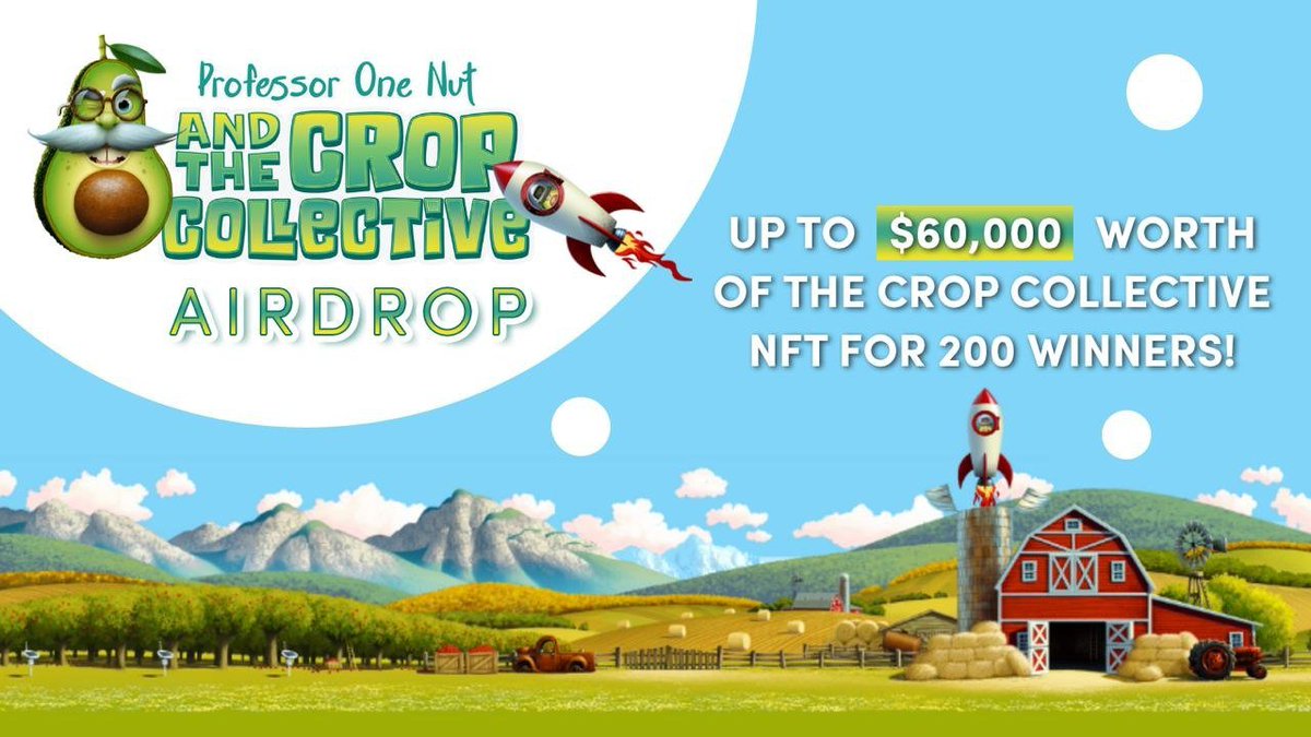 CryptoTownEU's tweet photo. 🚀 Airdrop: The Crop Collective NFT
💰 Value: : $60,000 worth NFTs
👥 Referral:  $650 each to top 10 referring participants
📅 End Date: 30th November, 2021
🏦 Distribution Date: After TGE

Go to the Airdrop Page https://t.co/2wETLEFSFG

#Airdrop #Airdrops #Crypto https://t.co/uBOfliil3Q