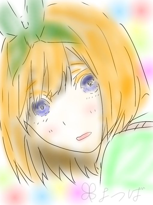 =リクさんがTwitterに投稿した中野四葉(五等分の花嫁)のイラスト。