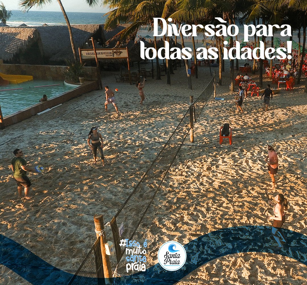 santa_praia's tweet photo. Beach Tennis é na Santa Praia! Diversão para todas as idades! 🎾🏖

#IssoÉMuitoSantaPraia #PraiaDoFuturo #Fortaleza #SantaPraia https://t.co/H45jSGs9nl