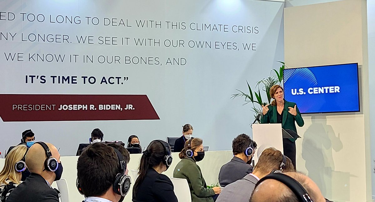Great panel yesterday at #COP26Glasgow US Center with <a href="/PowerUSAID/">Samantha Power</a> and others on needs and future for climate-resilient infrastructure around the world - requiring risk-assessment, R&amp;D, innovation, and deployment from science community like <a href="/CornellCALS/">Cornell CALS</a> <a href="/Cornell/">Cornell University</a> <a href="/AtkinsonCenter/">Cornell Atkinson Center for Sustainability</a>