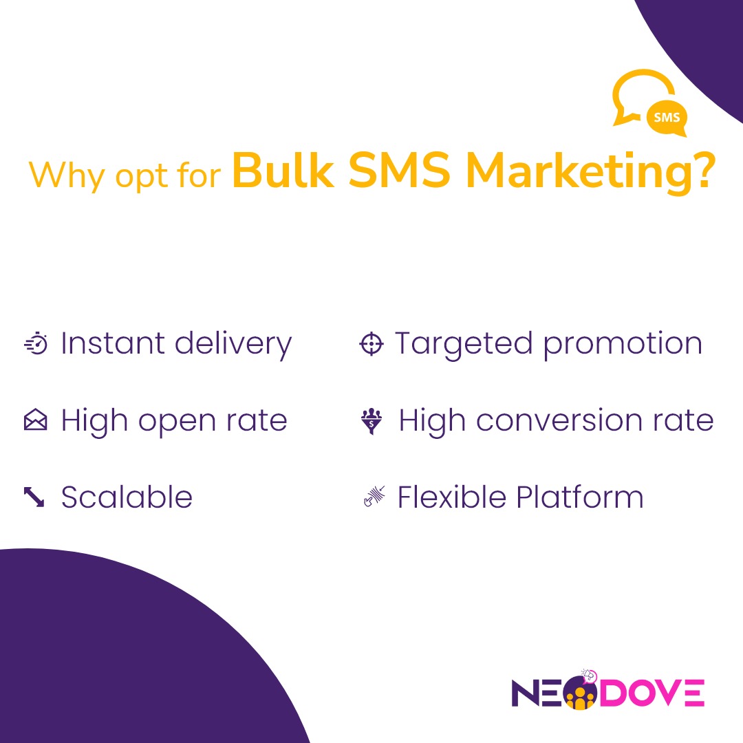 NeoDoveCRM's tweet photo. Bulk SMS marketing provides an efficient platform to market your product and service to a larger audience. 

#Marketing #SMSMarketing #BulkSMSMarketing #MarketingStrategy #SalesEngagement #NeoDove https://t.co/YFoO01nEdj