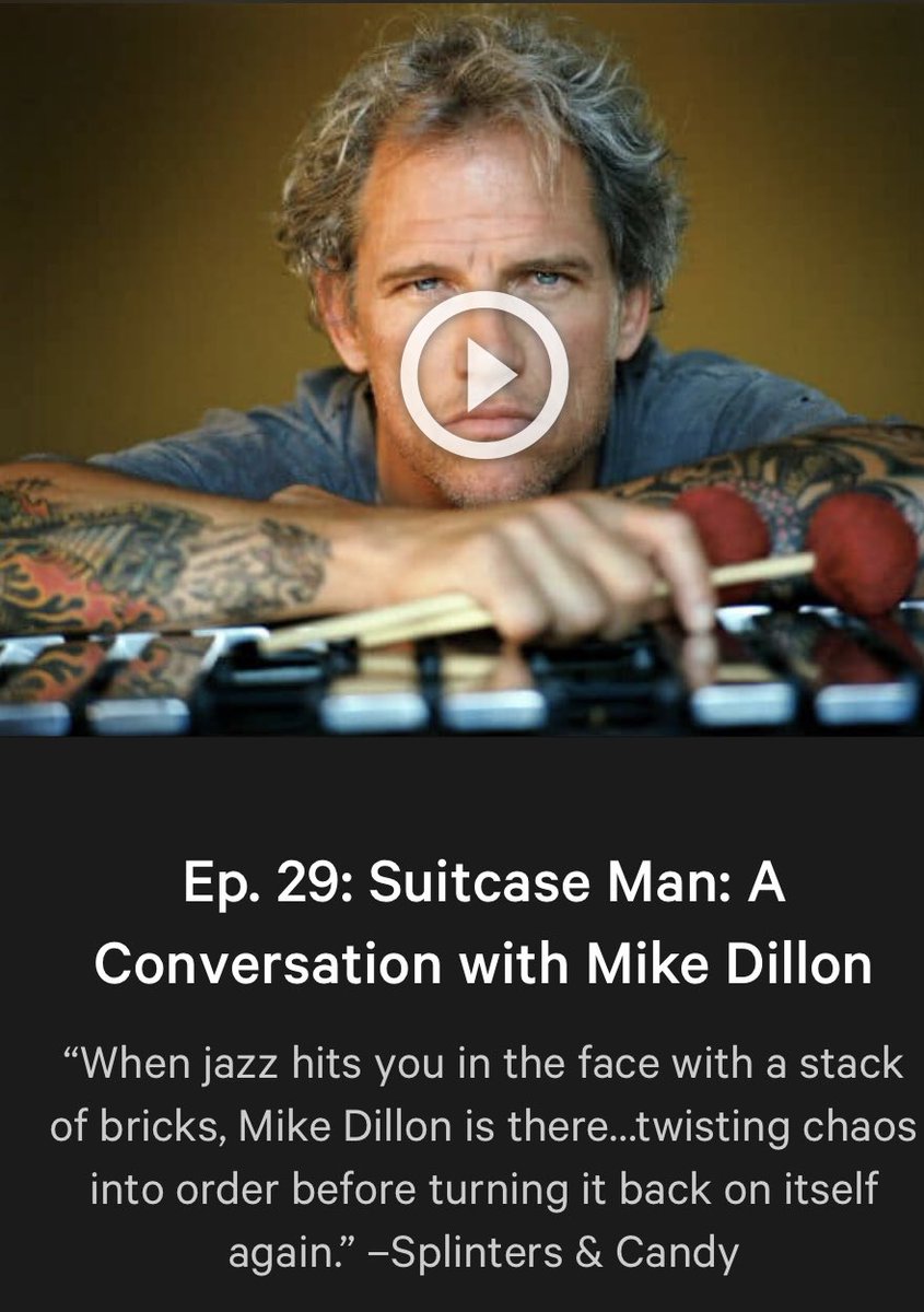 ICYMI - take a listen! Suitcase Man: A Conversation with Mike Dillon ▶️ podlink.to/CBMPodcastEp29