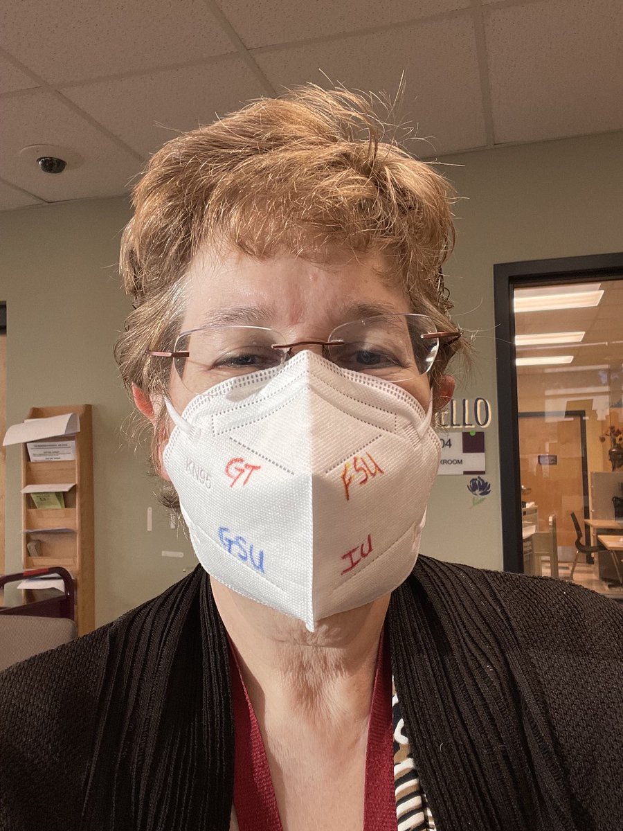 TuckerHSMedia's tweet photo. Celebrating #ApplytoCollegeWeek by writing my colleges on my mask. Where are you planning to go?! Share! @BrandiBeavers44 https://t.co/5aPBbCZP3K