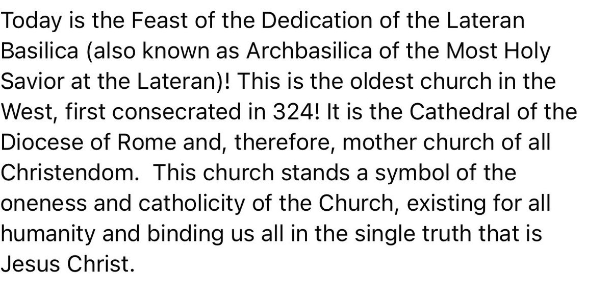 StMaryBasilica's tweet photo. Today is the Feast of the Dedication of the Lateran Basilica (also known as Archbasilica of the Most Holy Savior at the Lateran)! https://t.co/KenhXoC2t2