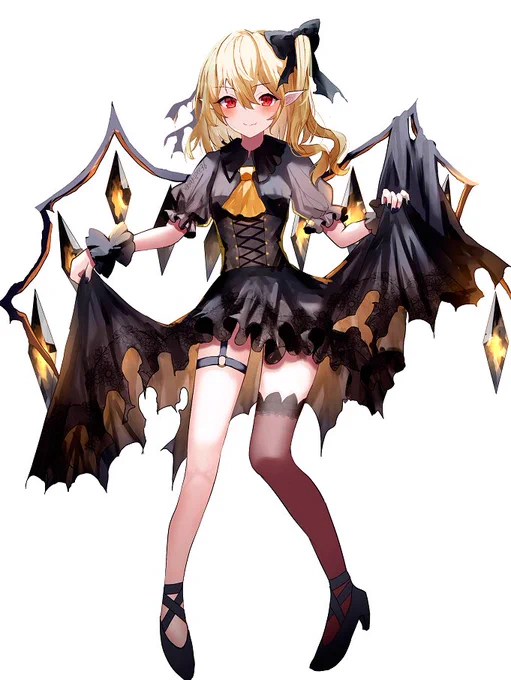 ハロウィンフランちゃんの服好きだから立ち絵描いちゃった 