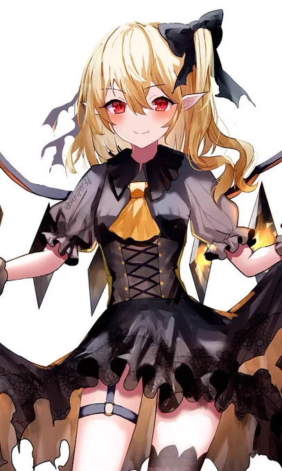 ハロウィンフランちゃんの服好きだから立ち絵描いちゃった 