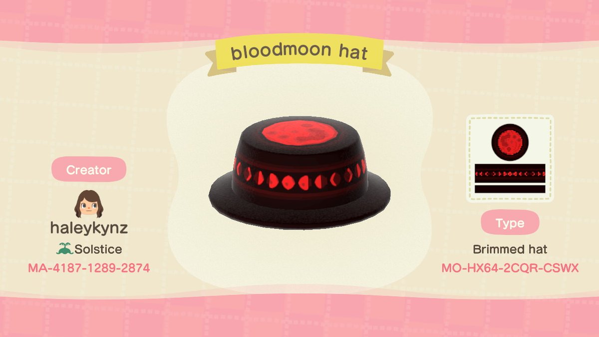crossykynz's tweet photo. made a bloodmoon version of my old moon outfit to fit the red theme of the holidays and thought i'd share! #AnimalCrossing #ACNH #NintendoSwitch #acnhdesigns https://t.co/RnFjqYkBol