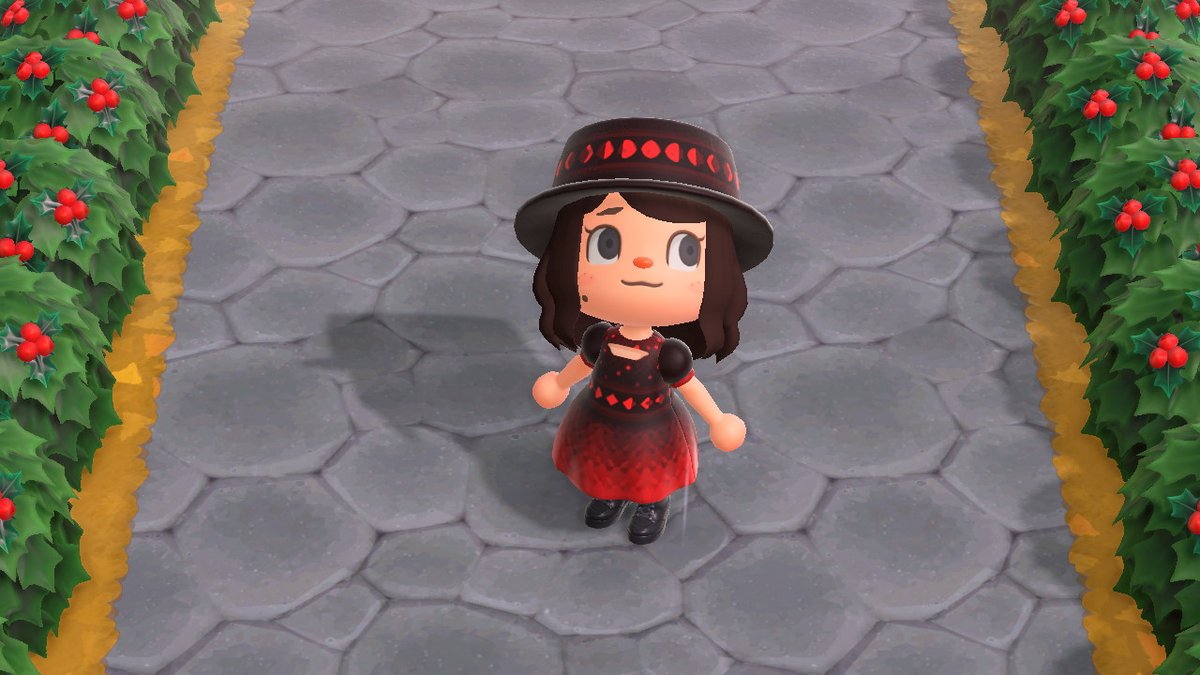 crossykynz's tweet photo. made a bloodmoon version of my old moon outfit to fit the red theme of the holidays and thought i'd share! #AnimalCrossing #ACNH #NintendoSwitch #acnhdesigns https://t.co/RnFjqYkBol