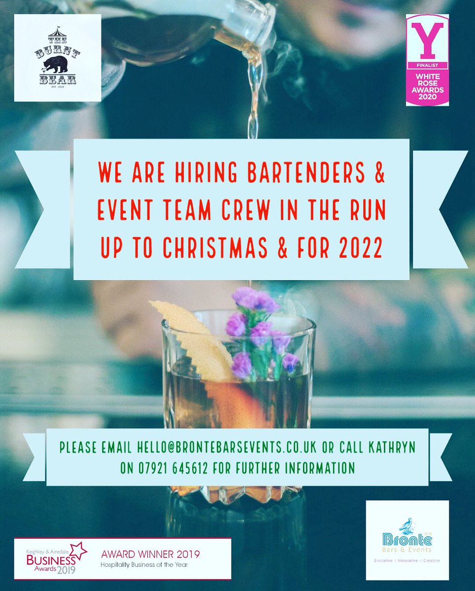 brontebars's tweet photo. We are hiring at last! #hiring #bar #events https://t.co/bPjTq0Rlwl