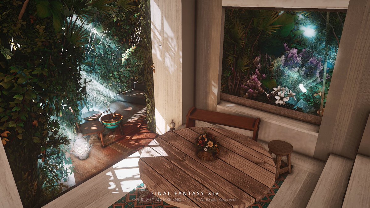 badgalsarini's tweet photo. (S) A Spanish &amp; Moroccan-inspired space for Xun

OMEGA (Chaos DC), Mist: Ward 24 Plot 49 
#hgxiv #FF14ハウジング #FF14housing #FFXIVHousing #HousingEden https://t.co/exCdK3kA4C