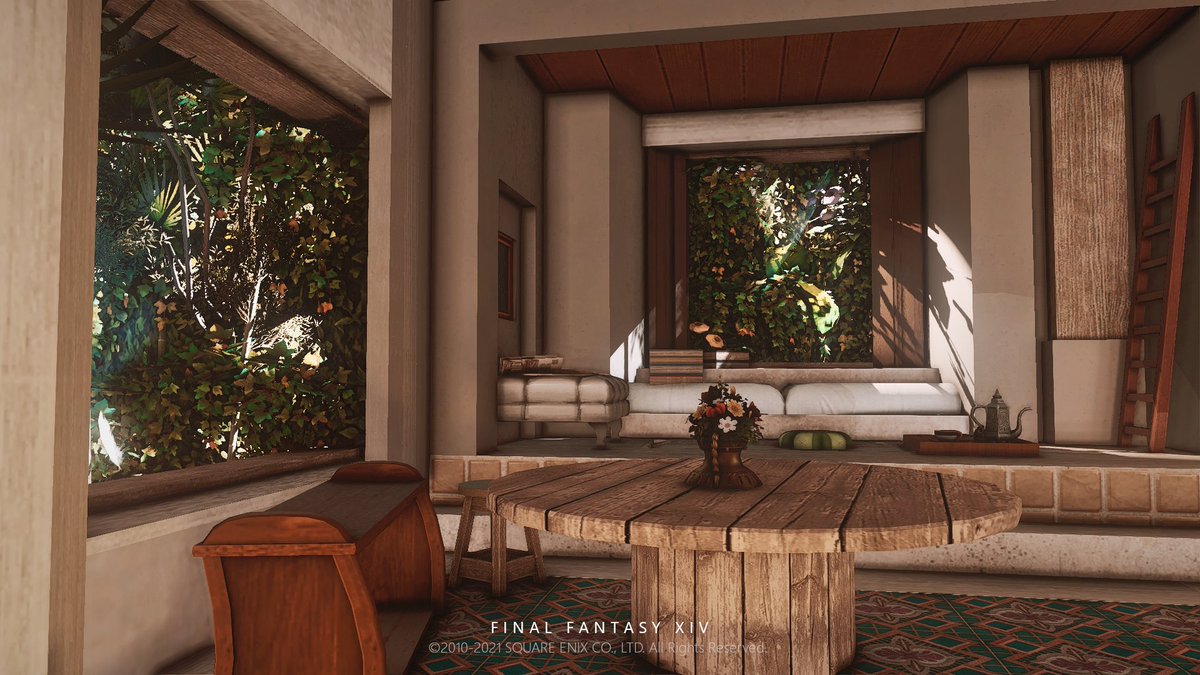 badgalsarini's tweet photo. (S) A Spanish &amp; Moroccan-inspired space for Xun

OMEGA (Chaos DC), Mist: Ward 24 Plot 49 
#hgxiv #FF14ハウジング #FF14housing #FFXIVHousing #HousingEden https://t.co/exCdK3kA4C