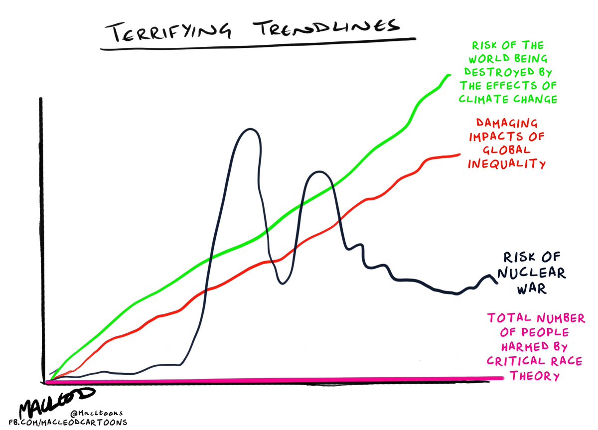 MacLtoons's tweet photo. The fake panic over #CRT. #CriticalRaceTheory https://t.co/WKDdbcTge7