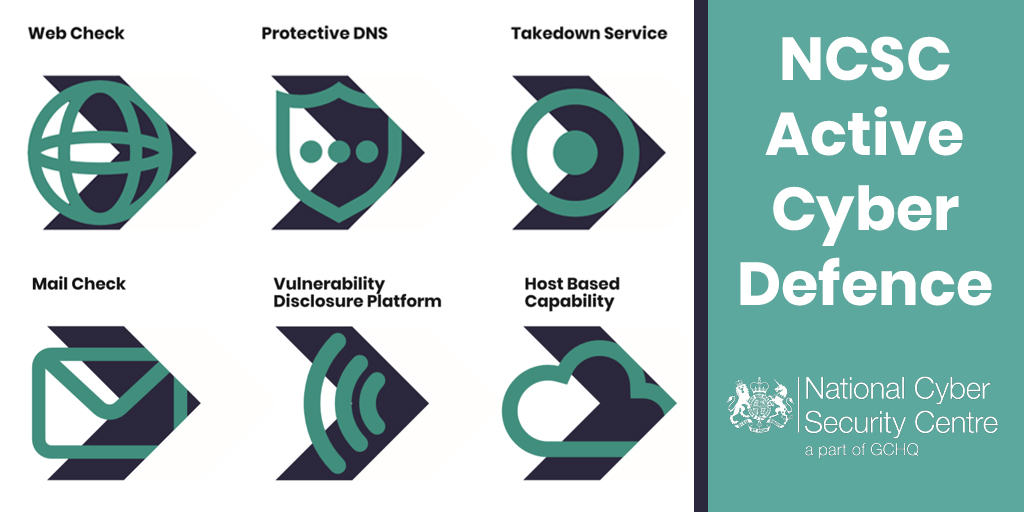Active Cyber Defence (ACD) seeks to reduce the harm from commodity cyber attacks by providing tools and services that protect from a range of attacks. 

Find out more about the range of programmes here: ncsc.gov.uk/acd
