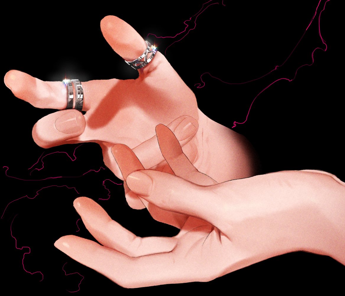 jewelry ring black background simple background fingernails out of frame fingers  illustration images