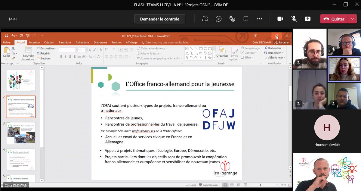 🚩FLASHTEAMS <a href="/LeoLagrange/">Fédération Léo Lagrange</a> CE aujourd'hui autour des projets <a href="/ofaj_dfjw/">🇫🇷 OFAJ_DFJW 🇩🇪</a> merci à Célia DEDEYAN de sa présentation #EchangesEuropéens #Jeunesse #Citoyenneté #AnimationLinguistique 🇩🇪🇫🇷
