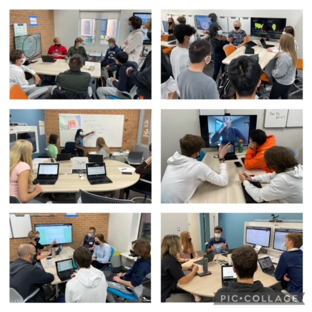 NNHSCTE's tweet photo. Fun week in the @INCubatoredu room, as Ss share out market sizing models w/ classmates and, later in the week, receive feedback from their mentors re: their customer survey forms. Great discussion &amp; collaboration! #entrepreneurship #bebold203 https://t.co/zKIDllHRiX