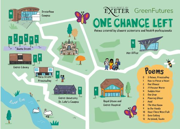 Med CPD @ University of Exeter (@exetermedcpd) on Twitter photo A privilege and a responsibility to be #COP26Glasgow Thank you @StottPeter <a href="/MetOffice_Sci/">Met Office Science</a> #onechanceleft uniting science, health & arts in partnership with local and global organisations to help shape #greenfutures for our 🌍
In #Exeter #Cornwall? Join poetry flags, act now🌎👇 A privilege and a responsibility to be #COP26Glasgow Thank you @StottPeter <a href="/MetOffice_Sci/">Met Office Science</a> #onechanceleft uniting science, health & arts in partnership with local and global organisations to help shape #greenfutures for our 🌍
In #Exeter #Cornwall? Join poetry flags, act now🌎👇