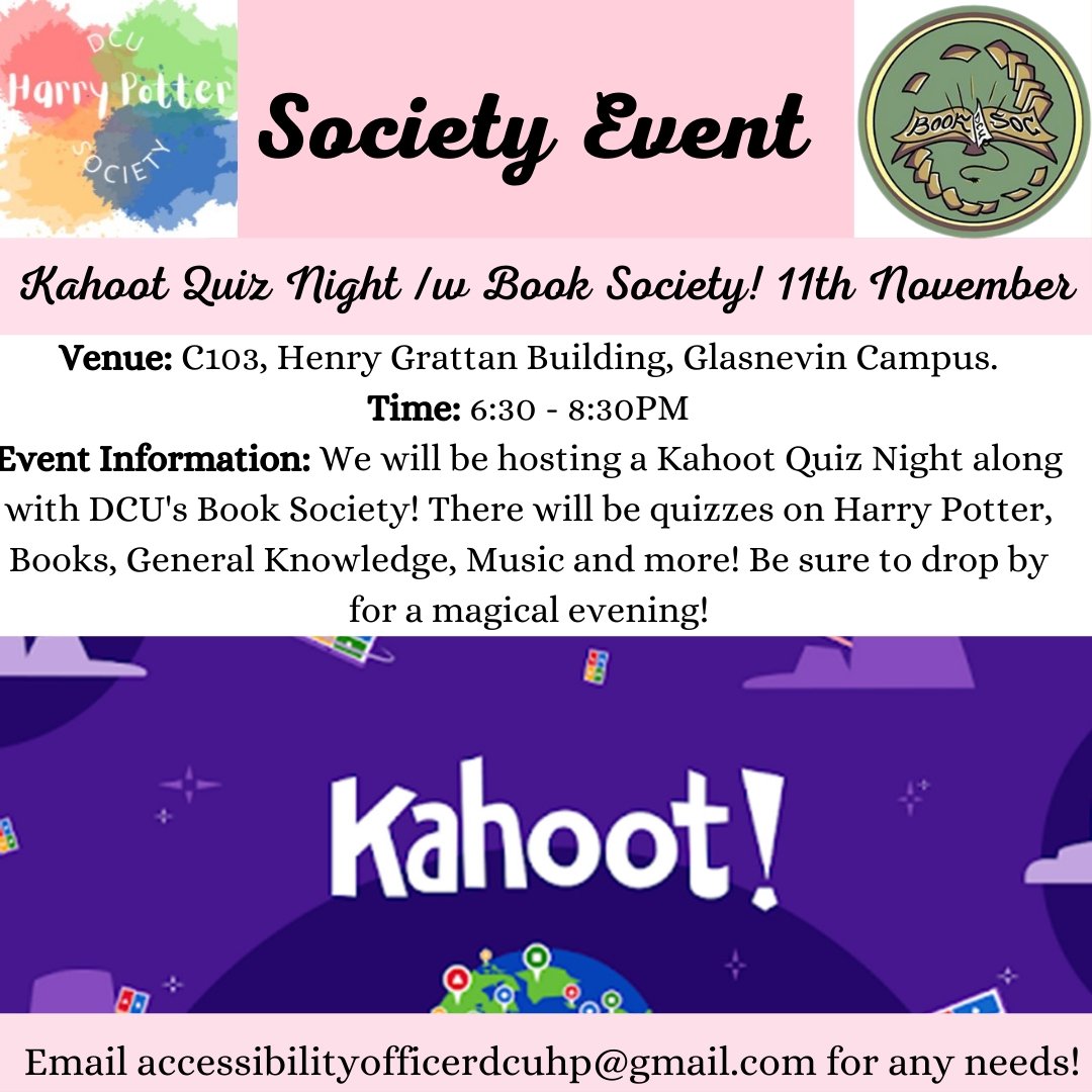 DCU Harry Potter Soc tweet media