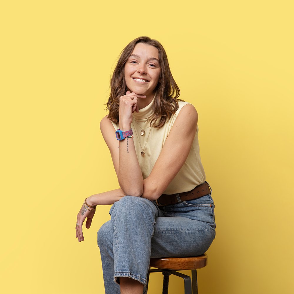 AdjyCo's tweet photo. Meet Jane. She is an avid traveler and has been to eight countries in the last two years. Jane keeps it interesting by experimenting with collage techniques and mixed media in her designs. #denveragency #branding #coffeeislife #seniordesigner https://t.co/3I6asas7tr