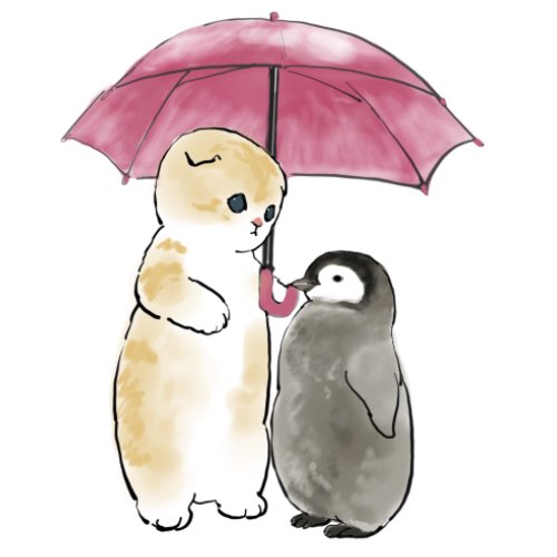 「雨の日はお迎えに行くよ☂️ 」|ぢゅの🐈のイラスト