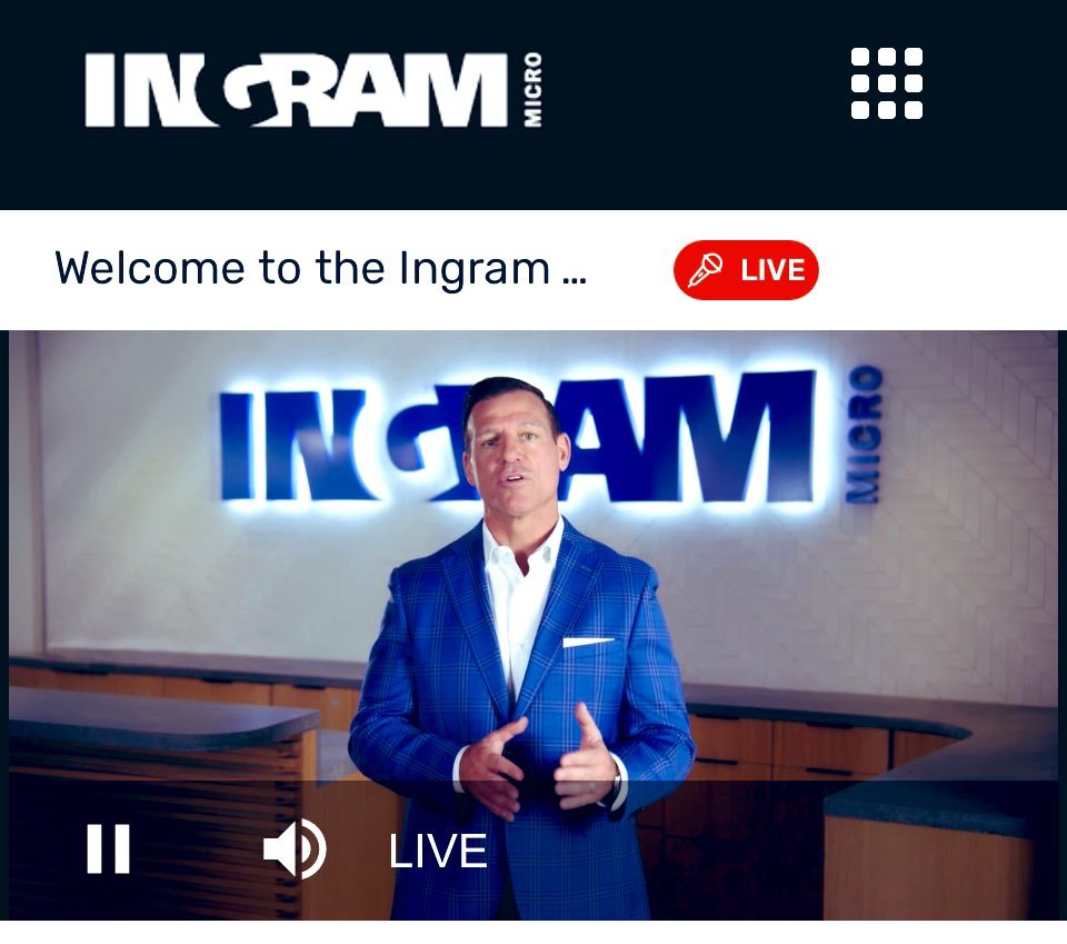 IngramMicroUSA's tweet photo. “We’re investing in better ways to help you run your business.” @IMPaulBay @IngramMicroInc
 
- Run Better
- Grow Faster
- Do More 

#ImagineNext #ONEIngram #Growth 

Register to replay Day 1 and watch Day 2 live here: https://t.co/is2uyvjYuw https://t.co/USo0TIqurV