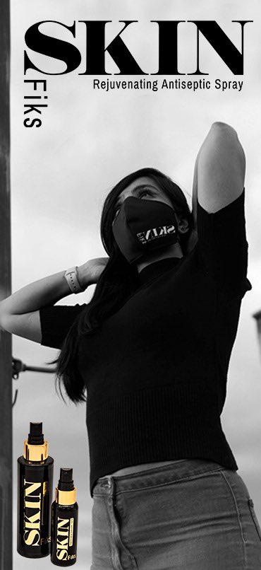 SkinFiks's tweet photo. Perfect for spraying inside your reusable and single use #Fasemasks to ensure surgically clean π· and reduce risk of bacterial skin facial issues #NoBrainer https://t.co/FkxQwZSkgw