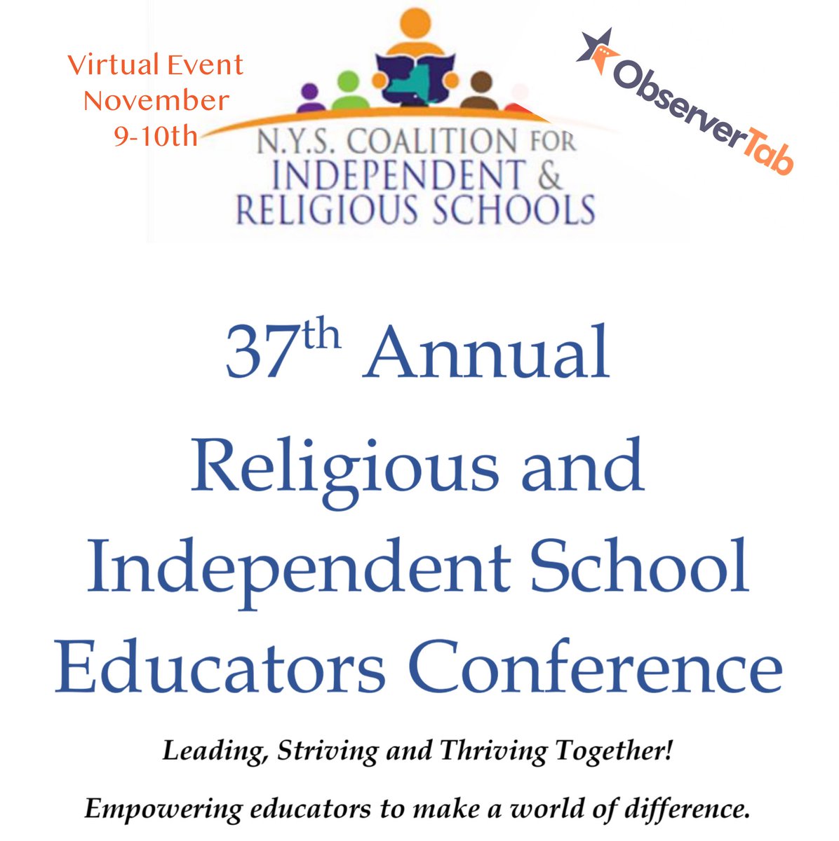 ObserverTab's tweet photo. ObserverTab is a proud sponsor of the RISE 2021 Virtual Conference in New York. #RISE2021 #education #teachersupport https://t.co/zGP9w7Rca4